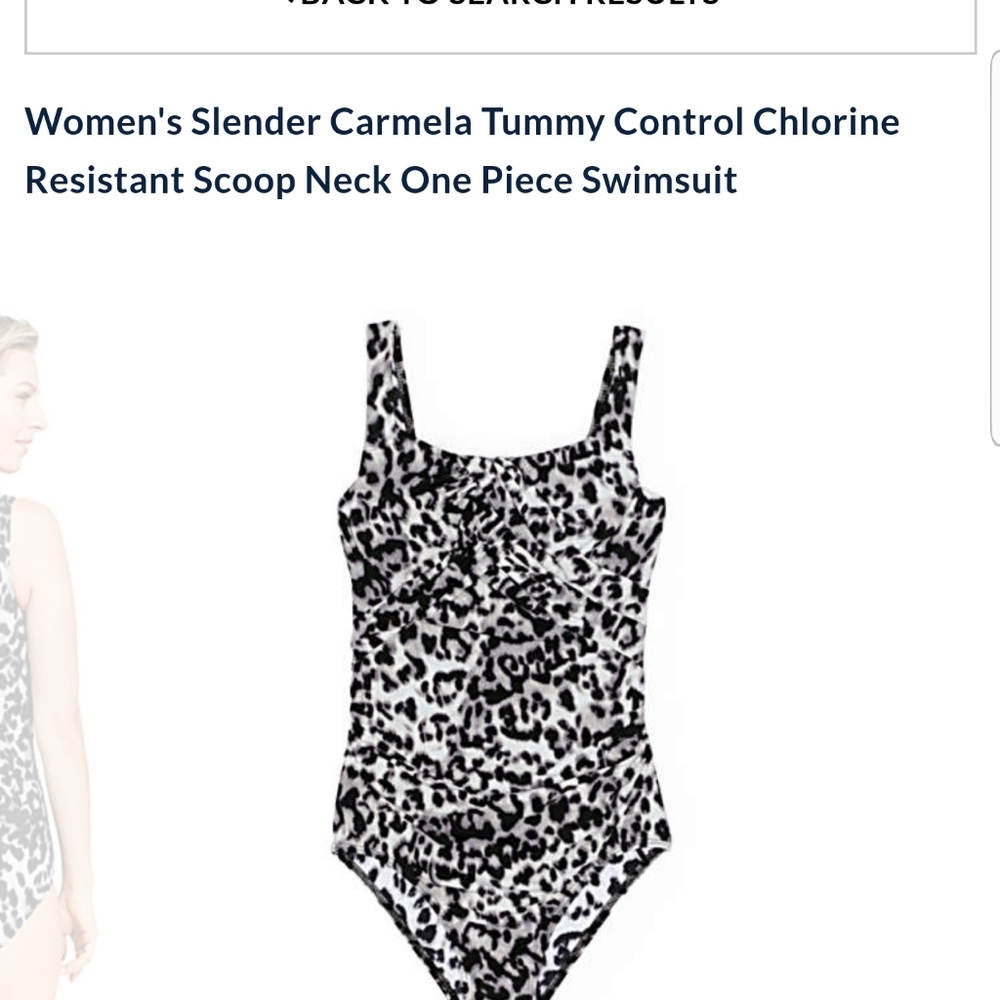 Lands End Tummy Control Swimsuit size 8